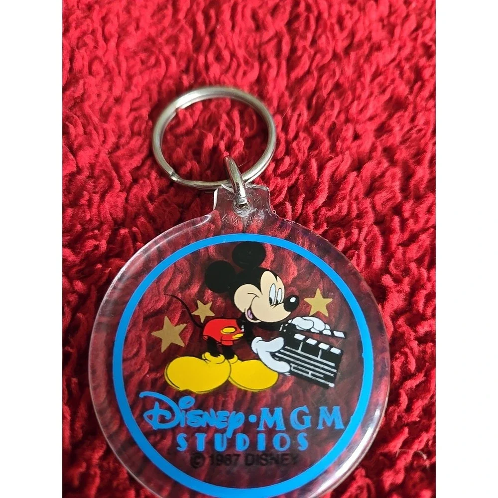 Vintage 1987 Walt‎ Disney World MGM Studios Keychain Mickey Mouse
